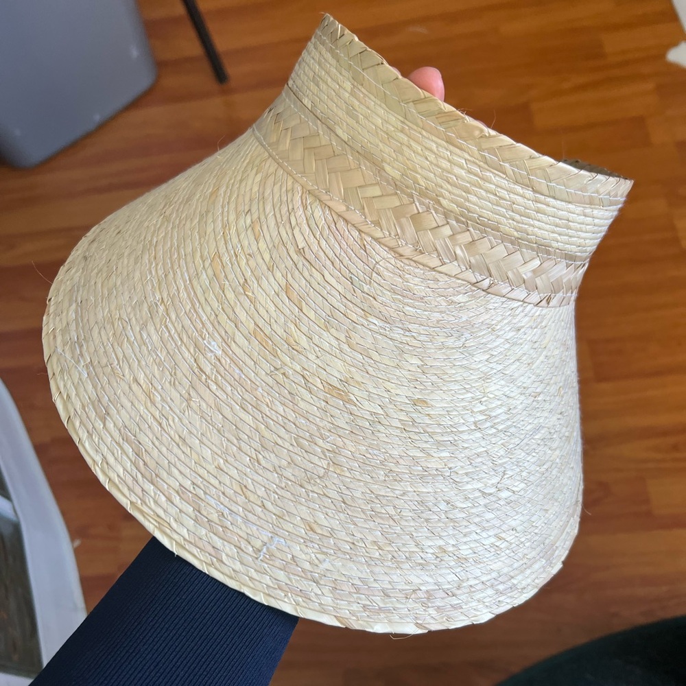 Raffia sun visor